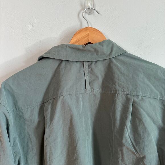 CALIA Oversized Collared Light Green Button Top - Picture 7 of 8